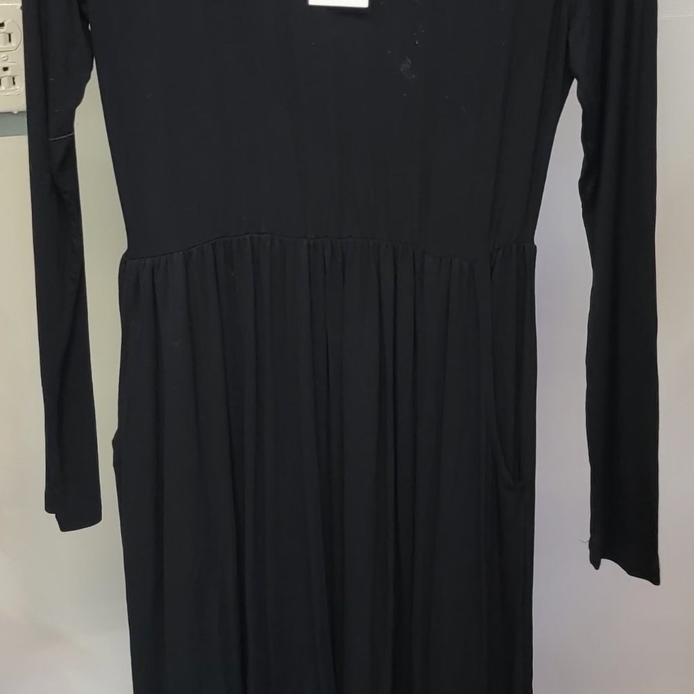 1455 - Auselily Medium Black Dress